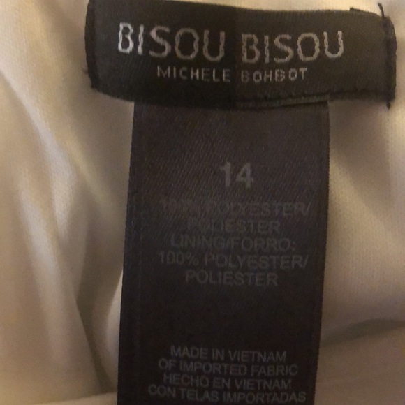 Bisou Bisou white long dress size 14 NWT - Picture 11 of 11